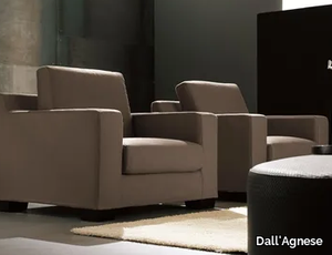 OVIDIO - Fabric armchair with removable cover _ Dall'Agnese