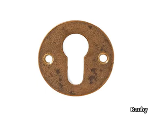 PURE 17101 - Round bronze leaf keyhole escutcheon _ Dauby