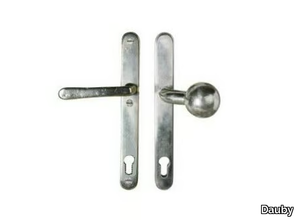 9547 - Door handle on back plate with lock _ Dauby