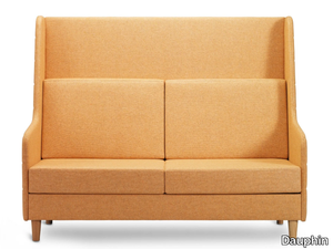 ATELIER - 2 seater high-back fabric sofa _ Dauphin