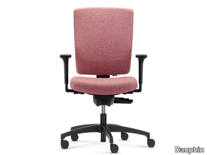 SHAPE - Swivel chair, high backrest, with armrests _ Dauphin