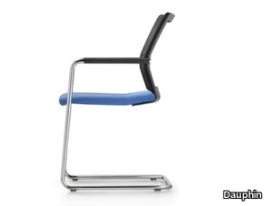 STILO - Cantilever chair with armrests _ Dauphin