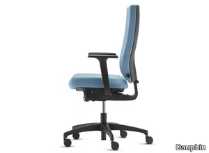 @JUST EVO AJ 4876 - Swivel office chair with high, upholstered backrest _ Dauphin