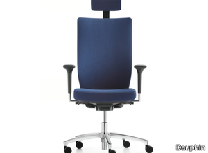 STILO - Swivel chair, high backrest, with Ergo neckrest and armrests _ Dauphin