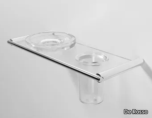 MIRTO - Glass soap dish / toothbrush holder _ De Rosso