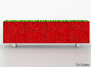 WATERMELON - HPL digital laminate sideboard with push-pull doors _ De Rosso