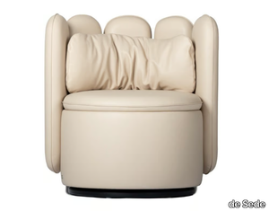 DS-800 BISCUIT - Swivel leather easy chair _ de Sede