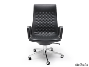 DS-1051 - High-back swivel leather office chair with 5-Spoke base _ de Sede