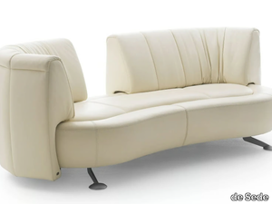 DS-164 SLIDE - Curved leather sofa _ de Sede