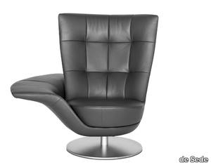 DS-262 SWIFT - Swivel leather armchair with armrests _ de Sede