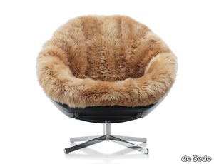 DS-265 COCO - Swivel fur armchair with 4-spoke base _ de Sede