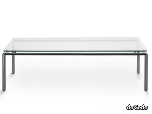 DS-9075 - Low rectangular glass and steel coffee table _ de Sede