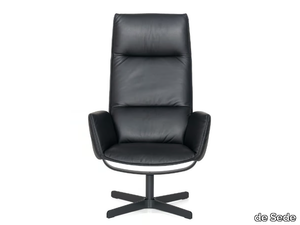 DS-344 - Recliner swivel leather armchair with 4-spoke base _ de Sede