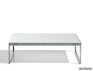 DS-160 - Sled base low glass and steel coffee table _ de Sede