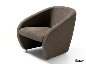 BETTY - Armchair with removable cover with armrests _ Dema