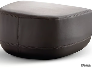 CUCCIA - Leather pouf with removable lining _ Dema