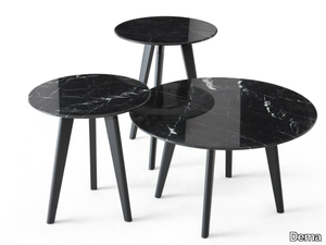 EDGAR - Round marble side table _ Dema