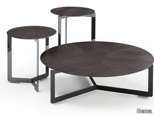 MALIBÙ - Round multi-layer wood coffee table _ Dema