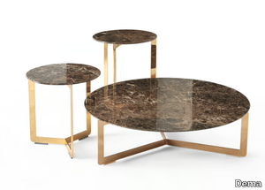 MALIBÙ - Round marble coffee table _ Dema