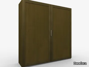 FRAME - Wooden wardrobe with coplanar doors _ Deodara