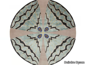 PSYCHE - Patterned round handmade rug _ Deirdre Dyson