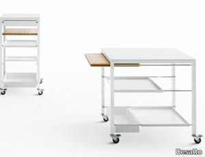 HELSINKI - Steel food trolley with drawers _ Desalto