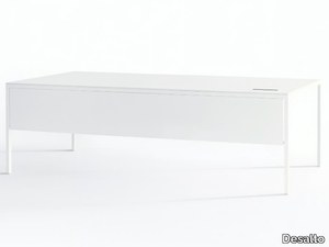 HELSINKI - Rectangular steel office desk with drawers _ Desalto