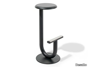 STRONG - High stool with footrest _ Desalto