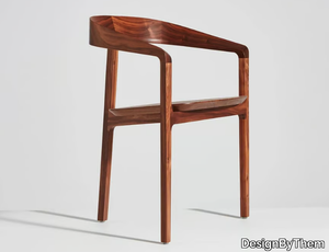 BOW - Wooden chair with armrests _ DesignByThem