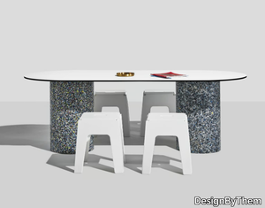 CONFETTI - Oval table _ DesignByThem