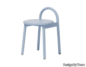 BOBBY - Low powder coated steel stool _ DesignByThem