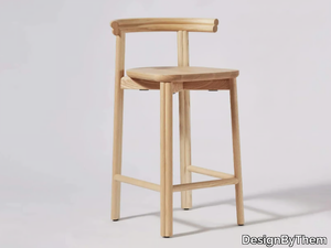 TWILL - Ash barstool with back _ DesignByThem