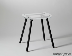 FENSTER - Low acrylic stool _ DesignByThem