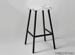 FENSTER - High acrylic stool with footrest _ DesignByThem