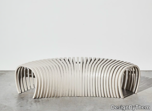 RIBS - Powder coated aluminium outdoor bench _ DesignByThem