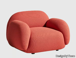 SUNDAE - Fabric armchair with armrests _ DesignByThem