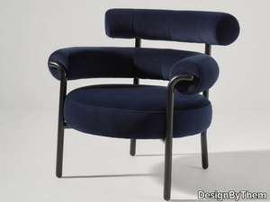 OLIO - Fabric armchair with armrests _ DesignByThem