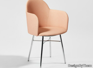 POTATO - Upholstered fabric chair with armrests _ DesignByThem