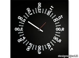 ONLY HOURS - Wall-mounted plate clock _ designobject.it