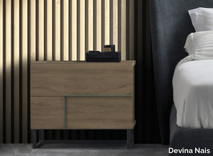 NOVA - Oak bedside table with drawers _ Devina Nais