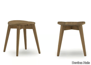 CUT - Low wooden stool _ Devina Nais