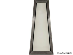 TRAPEZIO - Contemporary style countertop freestanding framed wooden mirror _ Devina Nais