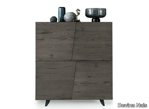 UNIKA - Solid wood highboard with doors _ Devina Nais