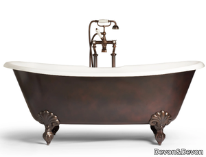 ADMIRAL COPPER EFFECT - Freestanding cast iron bathtub _ Devon&Devon