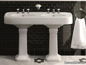 BROOKLYN - Double ceramic washbasin _ Devon&Devon