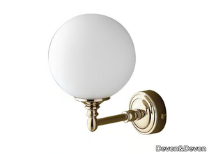 CHELSEA - Satin glass and brass wall lamp for bathroom _ Devon&Devon