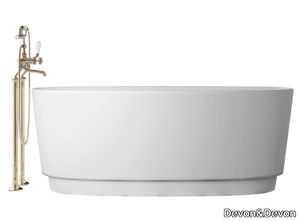 DOVE - Oval White Tec Plus bathtub _ Devon&Devon