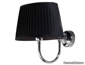 NOIR - Fabric wall lamp with fixed arm _ Devon&Devon