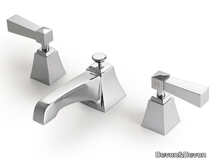 VIP TIME - 3 hole countertop brass washbasin tap _ Devon&Devon