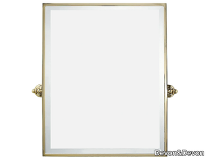 CHELSEA - Tilting brass framed bathroom mirror _ Devon&Devon